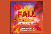 Autumn Fall Flyer Template, a Flyer Template by Hotpin (Thumbnail 1 of 2)