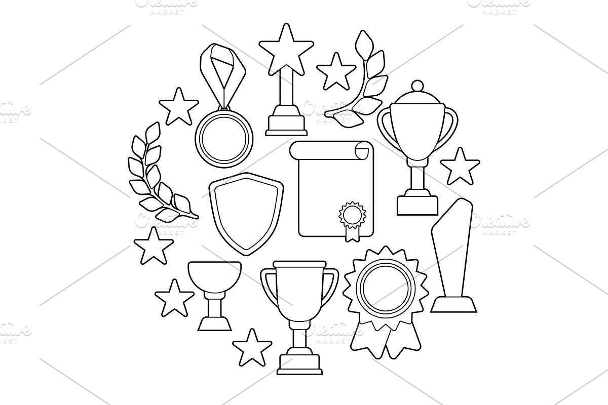 Awards and trophy background., a Background Graphic by incomible