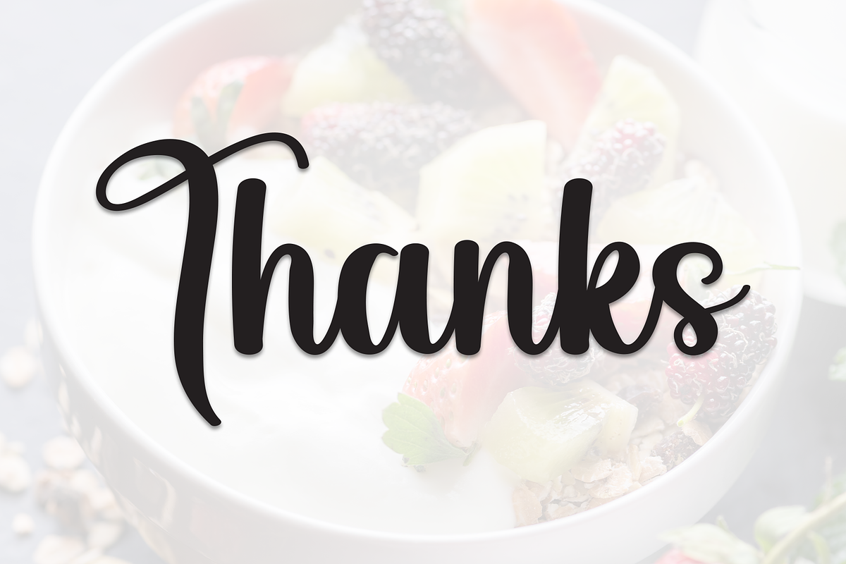 Yogurt | Script Font, a Handwritten Font by Scratchones (Photo 9 of 9)