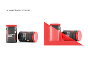 Protein Supplement jar bottle mockup, a Packaging Mockup by Adstart (Thumbnail 2 of 4)