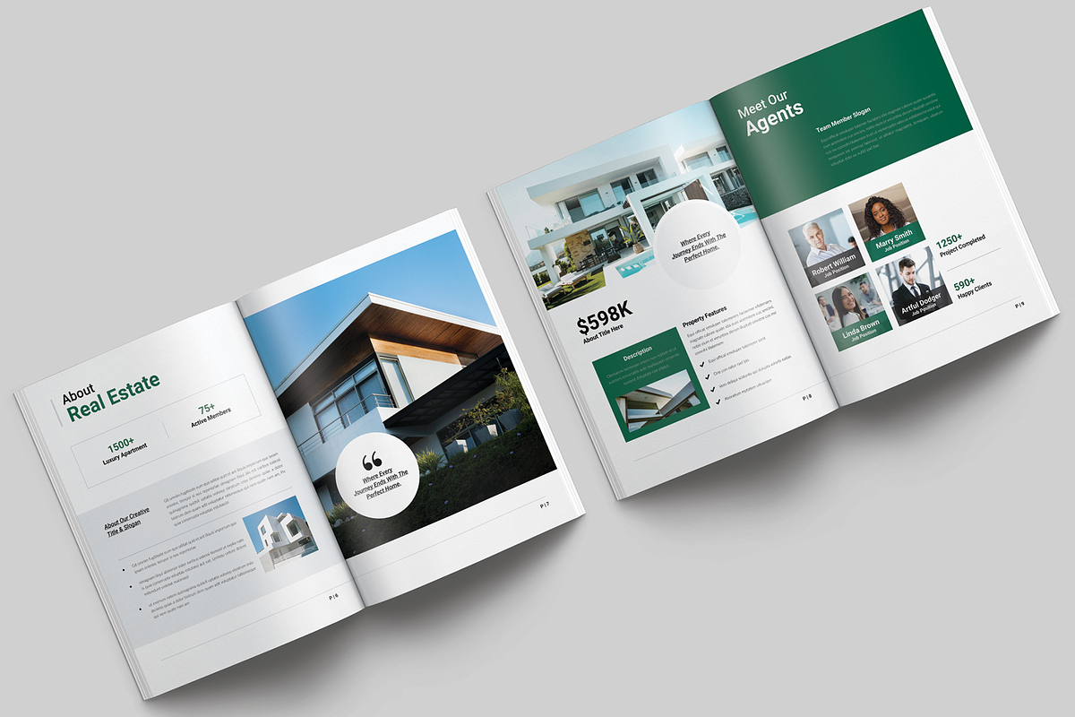 Luxury Real Estate Brochure Template, a Brochure Template by NorthPeak (Photo 4 of 8)