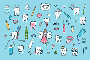 Tooth Care, a Healthcare Illustration by GooseFrol