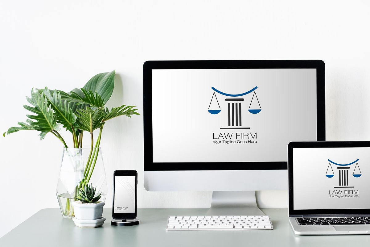 Scales of Justice Law Firm Logo, a Branding & Logo Template by YUDesignStore (Photo 4 of 11)