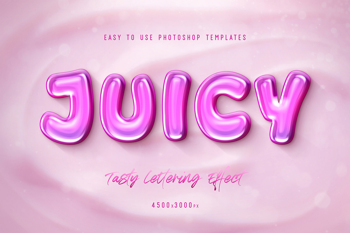 Juicy Jelly 3D Text Effects - 6 PSD, a Layer Style Add-On by Andrew Skoch Design (Photo 2 of 10)