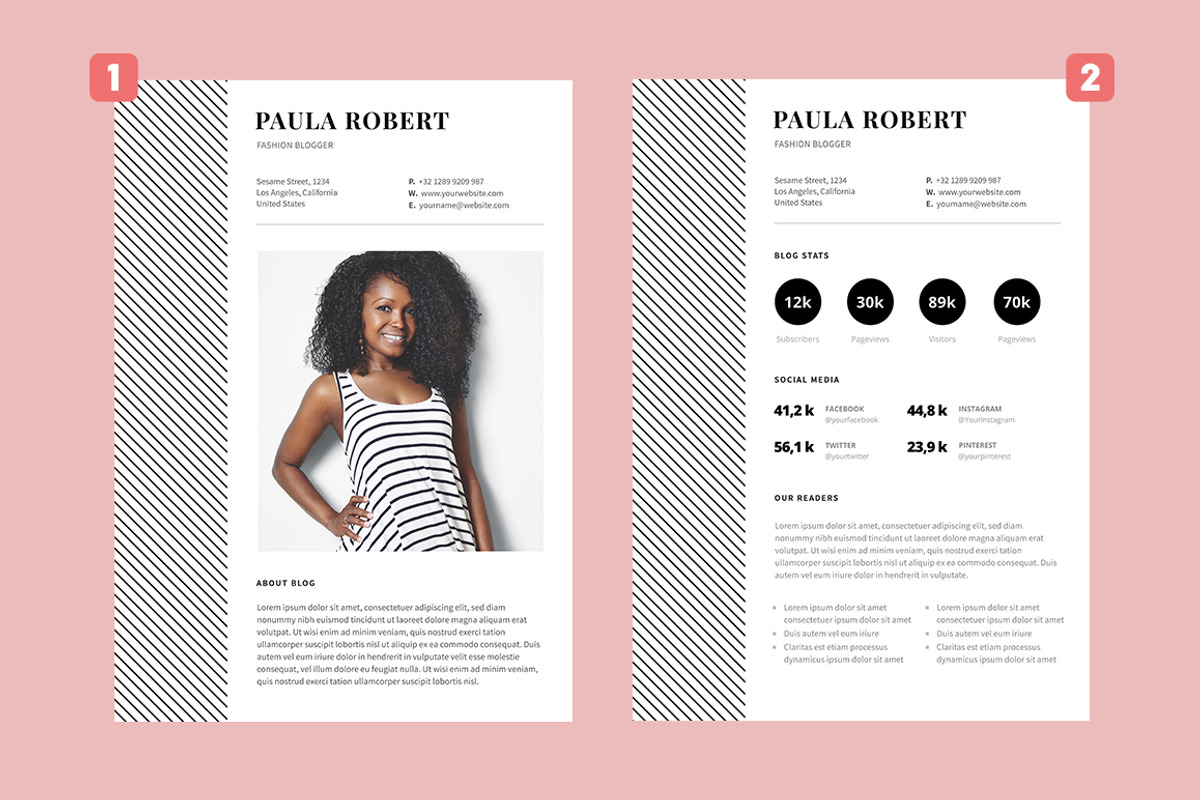 Media Kit Template for Blogger, a Social Media Template by ariodsgn (Photo 2 of 4)