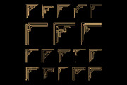 41 Art Deco Corners Designs, a Decorative Illustration by Stanislav Kharchevskyi (Thumbnail 2 of 3)