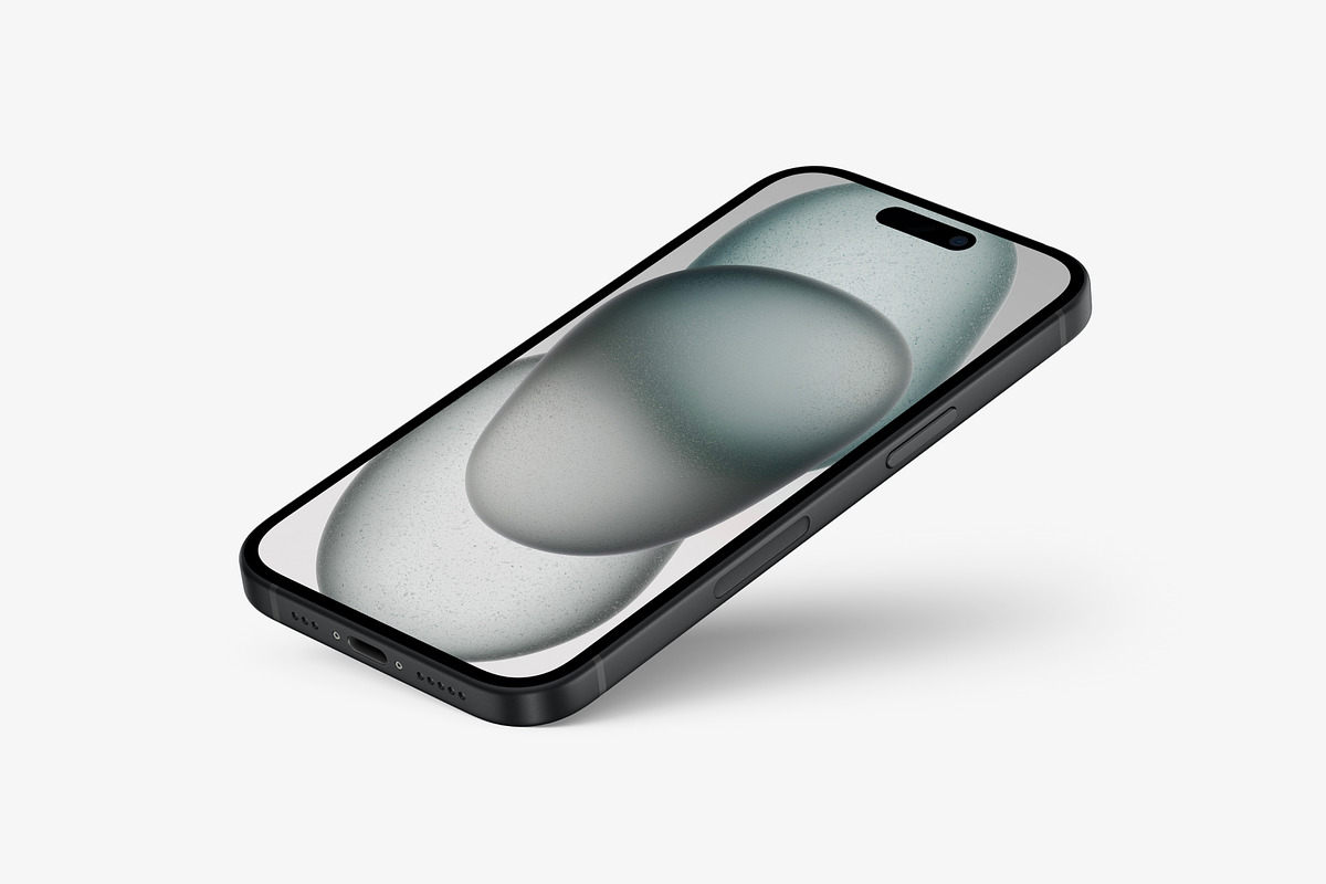 iPhone 15 Mockups, an iPhone Mockup by ls.graphics (Photo 7 of 11)