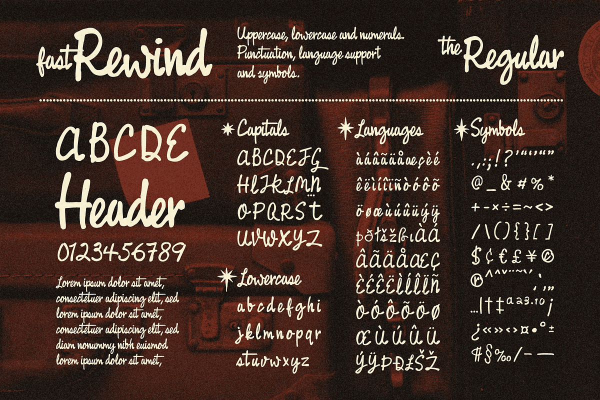 Retro 1950s Inspired Brush Script Font
