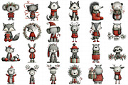 Christmas Animals Clipart, an Illustration by Daily.Designs (Thumbnail 5 of 5)