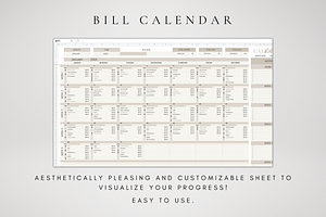 Bill Tracker Google Sheets Template