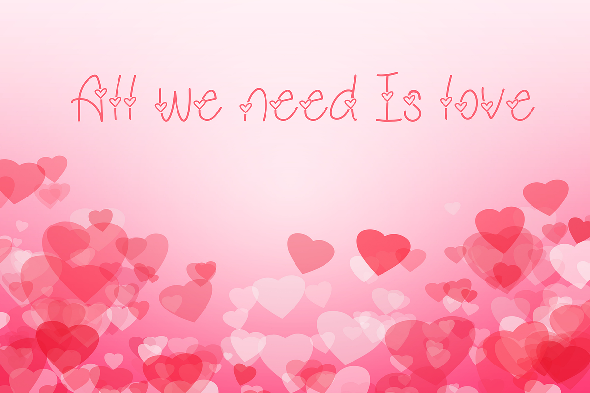 Cute Hearts Hand-Drawn Font, a Handwritten Font by RoxyStudioCo (Photo 10 of 10)