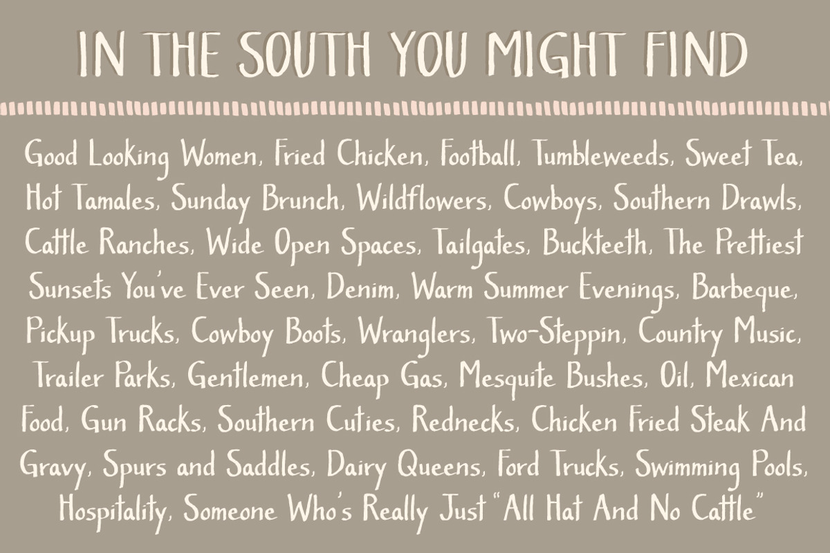 Southern Belle- A Cute Handmade Font preview 4