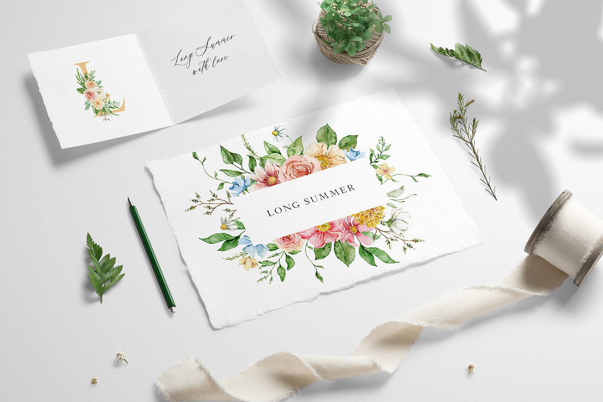 MIDSUMMER watercolor collection, a Person Illustration by long summer (Photo 3 of 15)