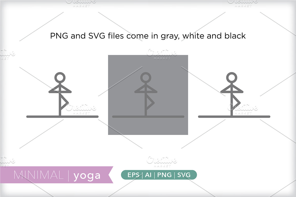 Minimal yoga icons, an Outline Icon by Picture Window (Photo 2 of 5)