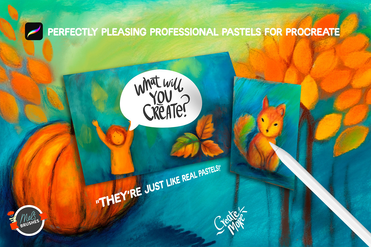 Perfect Pro Pastels For Procreate, a Brush Add-On by Mels Brushes (Photo 4 of 5)