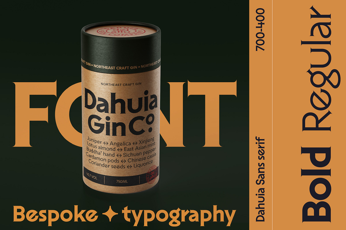 Dahuia - Sans Serif Font, a Sans Serif Font by Concepta Digital (Photo 4 of 11)