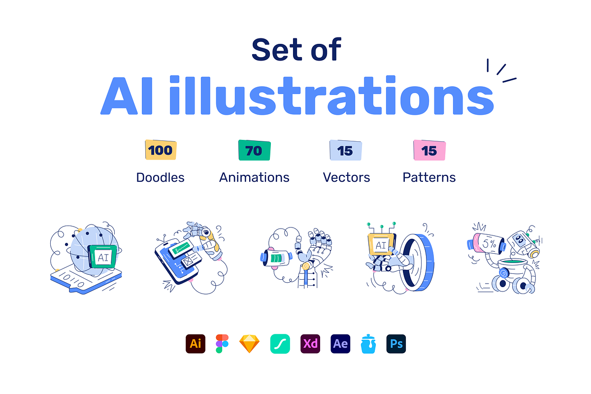 Set of AI Designs, a Duotone Icon by Vectors Market (Photo 1 of 15)