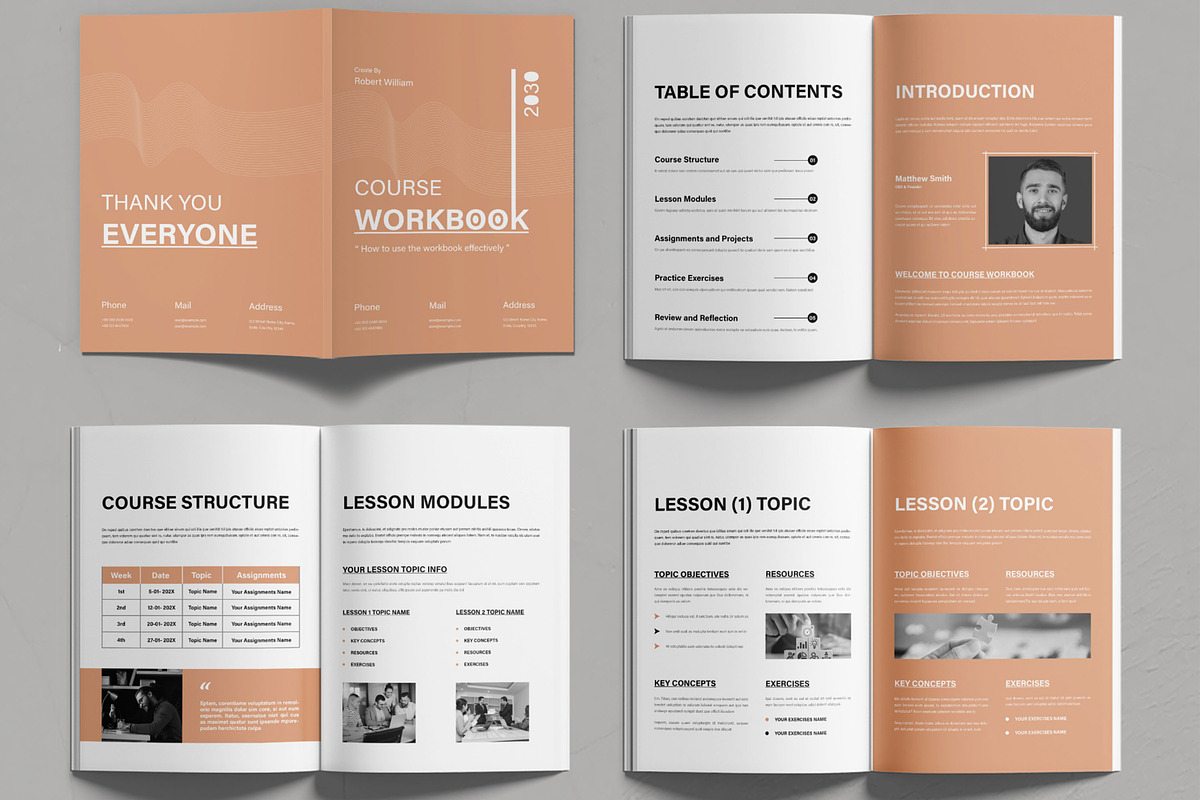 Course Work Book Template