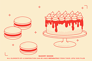 Bakery Food Vector Illustrations, a Food Illustration by TheFoodAtlas (Thumbnail 14 of 17)