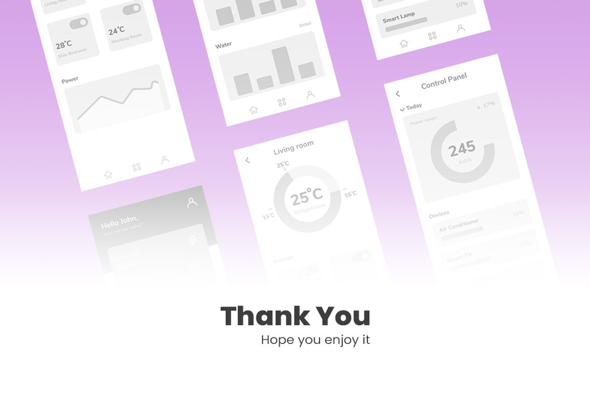 Smart Home Systems Wireframe Apps, a Websites & App Template by INSPR STD (Photo 6 of 6)