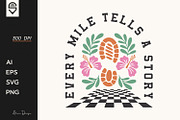 Every Mile Tells A Story, Hiking, a Graphic by shaondesigns (Thumbnail 1 of 6)