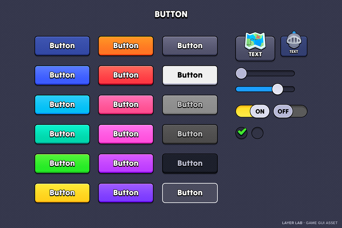 GUI - Casual Fantasy, an UI Kit Template by LAYERLAB (Photo 5 of 20)