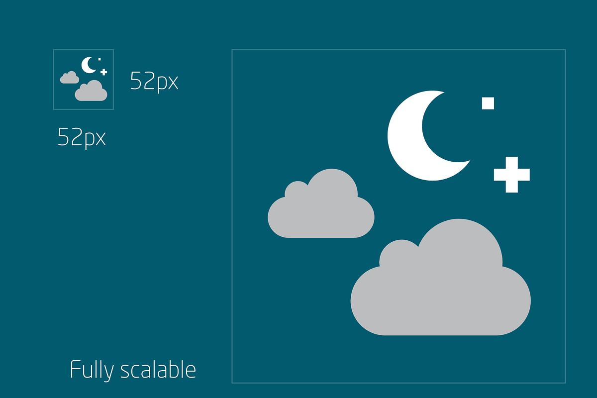 Weather icons, an Icon by ArmandoMJ (Photo 2 of 5)