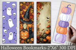 Fall Halloween Bookmark, a Graphic by Libby Wishes