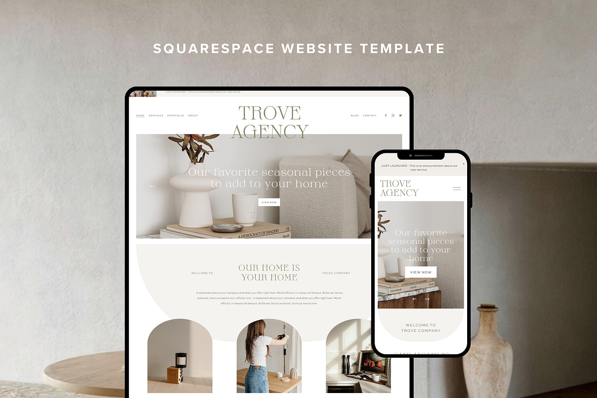 Interior Design Squarespace Website, a Squarespace Template by GoLive Website Templates (Photo 2 of 12)