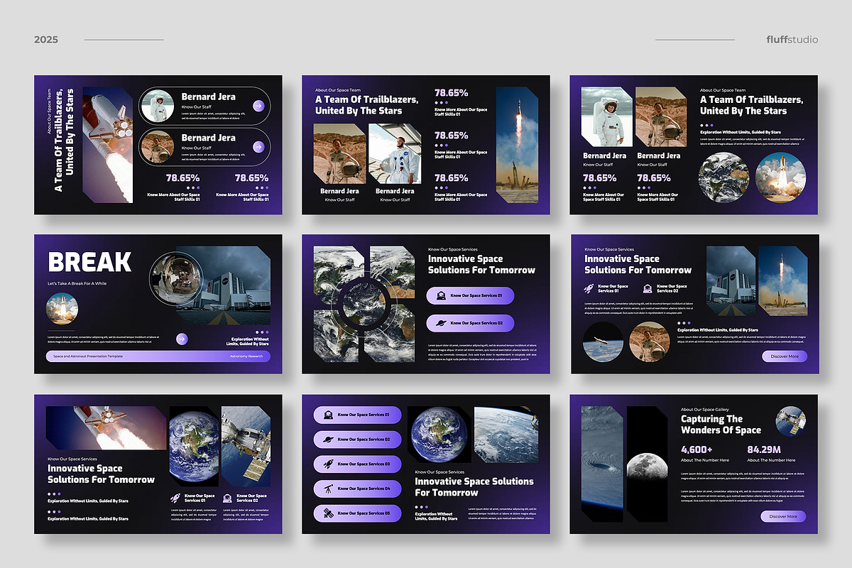 Space Science Google Slides Template, a Presentation Template by fluffstudio (Photo 3 of 4)