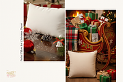 Cozy Christmas Pillow Bundle 400 JPG, a Household Mockup by KennedyStudio (Thumbnail 2 of 13)