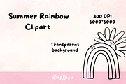 Summer Rainbow Clipart SVG PNG, an Object Illustration by RimzStudio (Thumbnail 2 of 4)