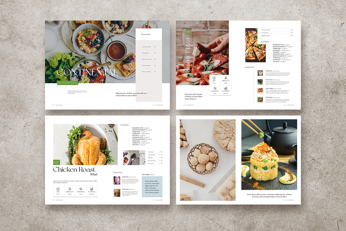Cookbook / Recipe Book, a Brochure Template by GoldenPixelStudio (Photo 13 of 22)