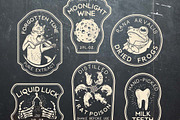 Halloween Bottle Labels, a Food Illustration by Moloko88 (Thumbnail 3 of 5)
