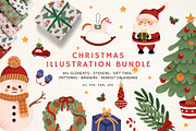 Christmas Illustration Bundle, a Seasonal Illustration by AnbyArt (Thumbnail 1 of 8)