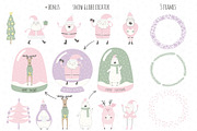 Christmas Bundle Cute Illustrations, a Seasonal Illustration by sceptical cactus (Thumbnail 30 of 62)