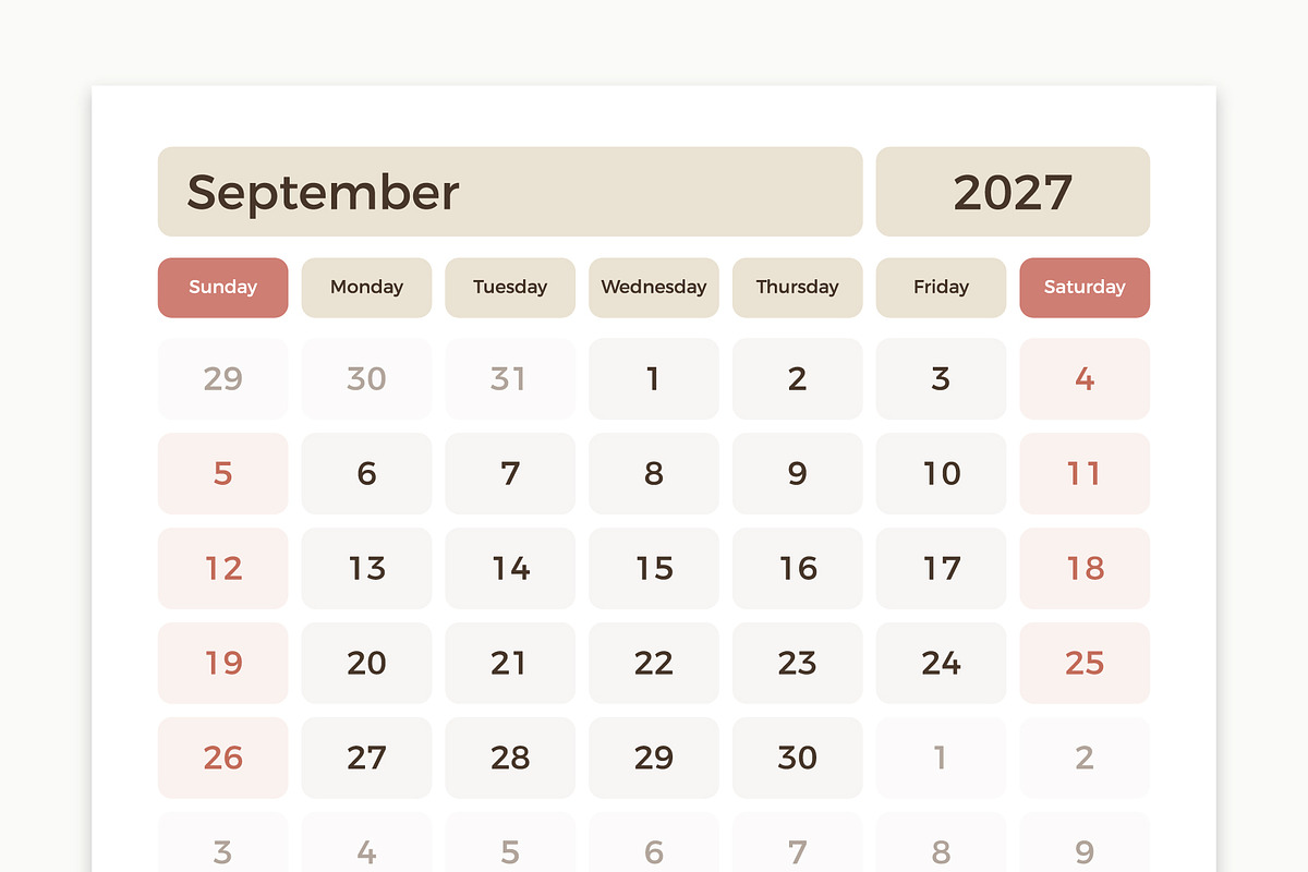 2027 Calendar and Planner, a Stationery Template by PixMarket (Photo 2 of 9)