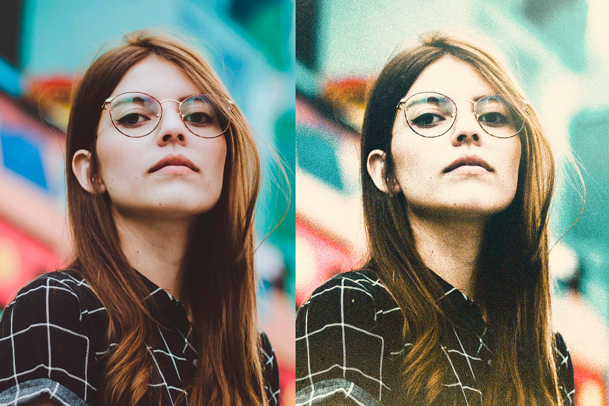 Vintage Film Grain Photo Effect, an Action Add-On by liptouse (Photo 2 of 8)
