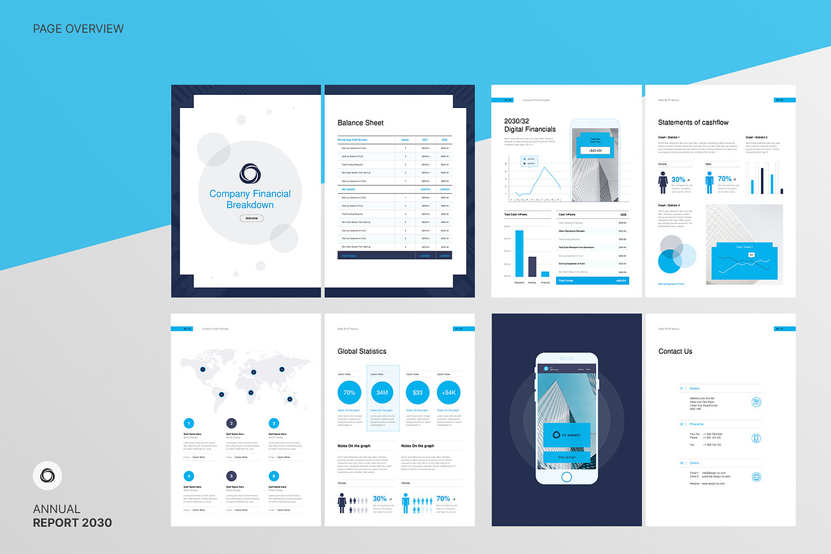 Annual Report | CANVA, a Brochure Template by KreateTribe (Photo 5 of 12)