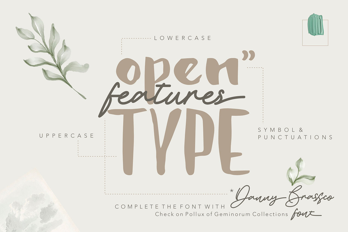 Brushylicious - Aesthetic Brush Font, a Font by Pollux of Geminorum (Photo 3 of 12)