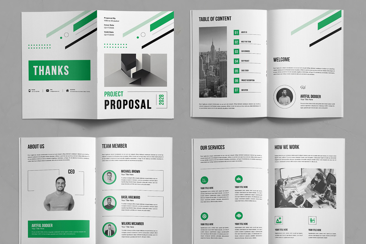 Business Proposal Template Design, a Brochure Template by ContestDesign (Photo 2 of 3)