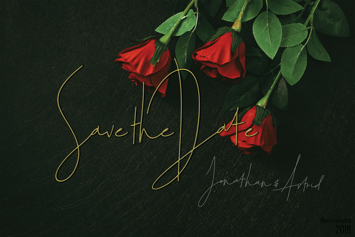 Julian Thomas, a Script Font by Letter-P (Photo 6 of 7)