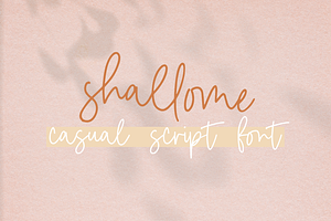 Shellome A Handmade Font