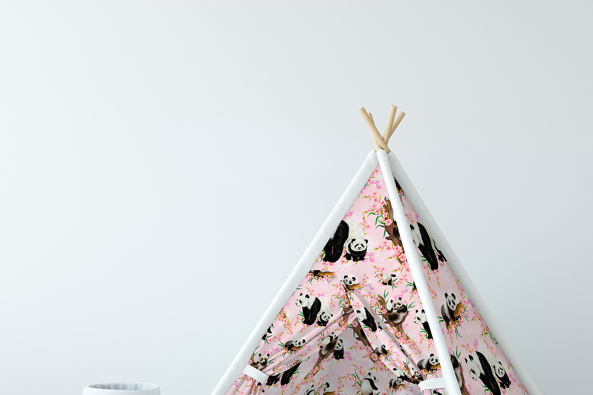 Cute pandas seamless patterns, a Pattern Graphic by MitrushovaArt (Photo 3 of 8)