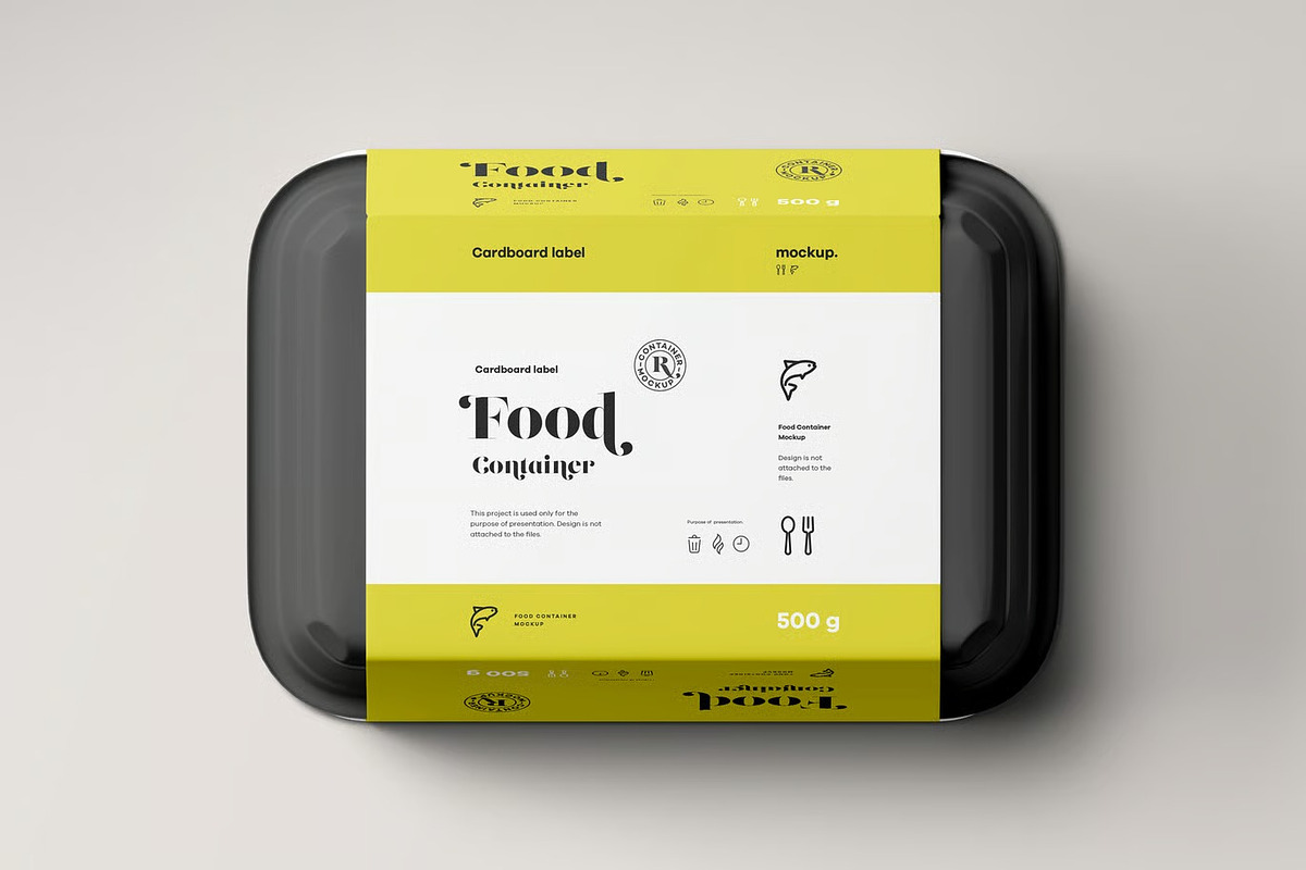 Food Container Mock-up, a Packaging Mockup by zippypixelstudio (Photo 13 of 16)