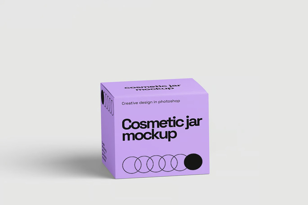 Cosmetic jar Boxes Mockup, a Packaging Mockup by renderstockmarket (Photo 3 of 4)