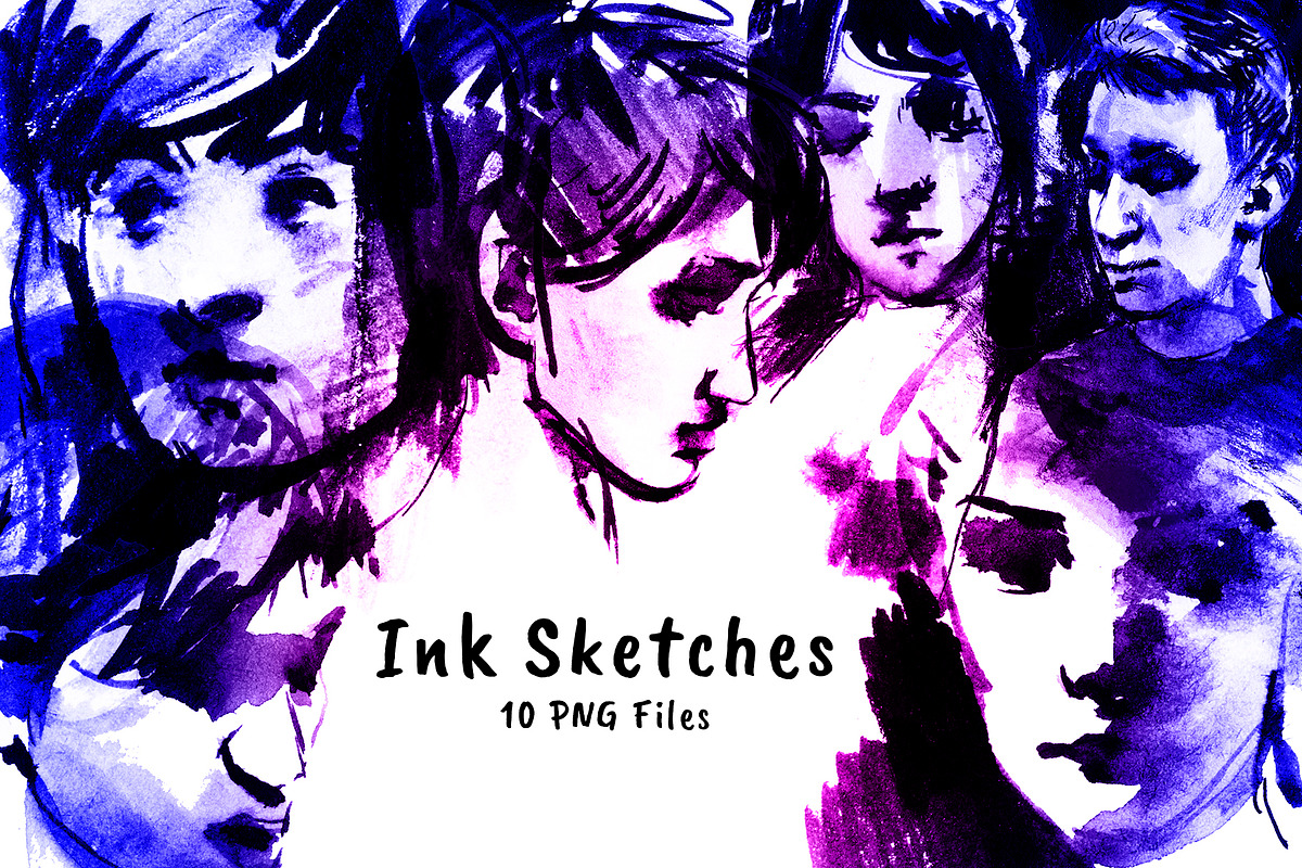 Ink Sketches, a Person Illustration by Nadiia Hanina (Photo 4 of 5)