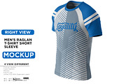 Men's Raglan T-Shirt Short Mockup, a Hoody Mockup by Nanggroe Scripting (Thumbnail 7 of 7)