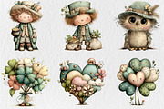 Whimsical St Patrick's Day Clipart, a Seasonal Illustration by Rose Art (Thumbnail 3 of 6)