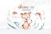 70% off Watercolor Christmas Bundle, an Animal Illustration by Peace ART (Thumbnail 29 of 37)